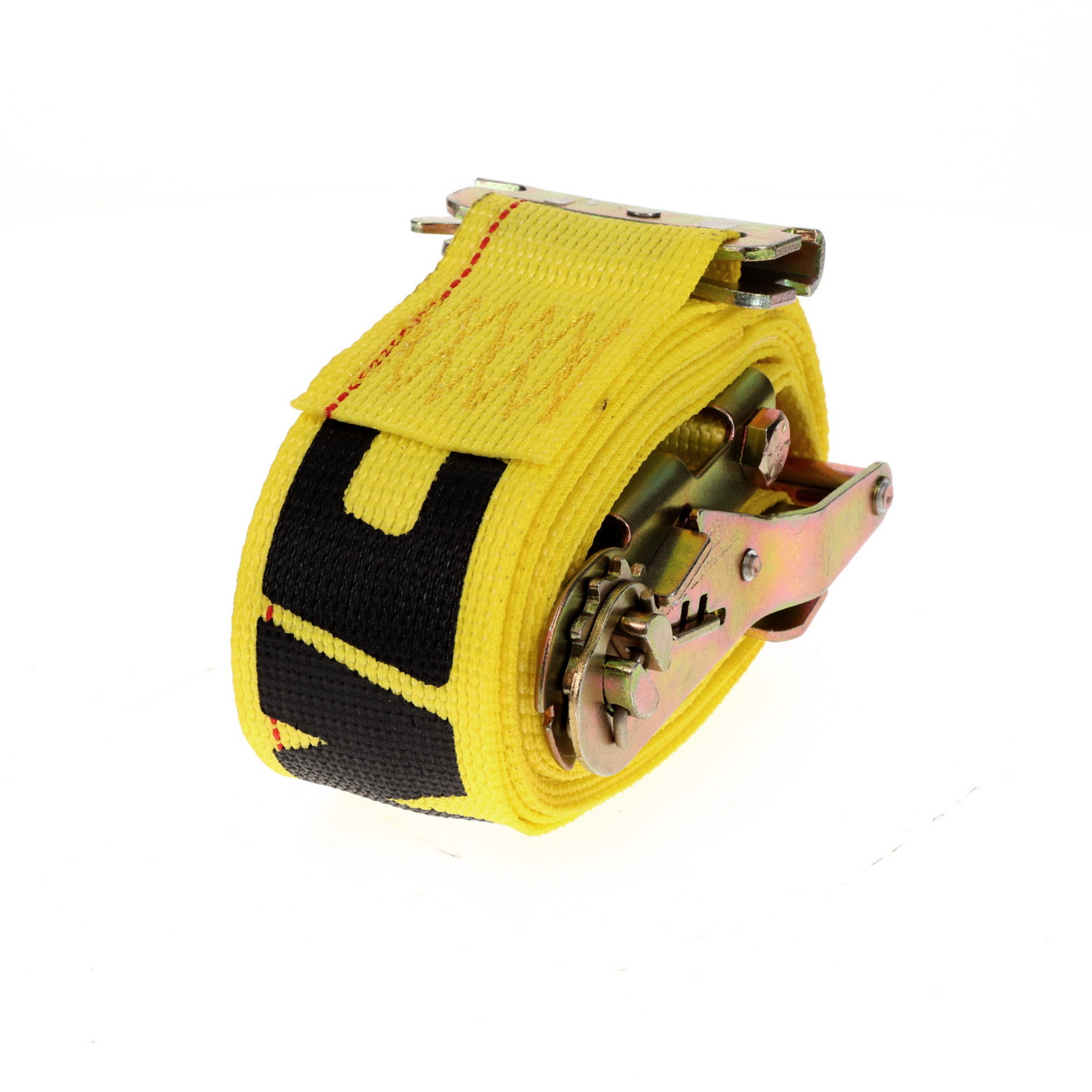 16' Tension Limiting Ratchet Low-Profile Strap w/Spring E Fittings