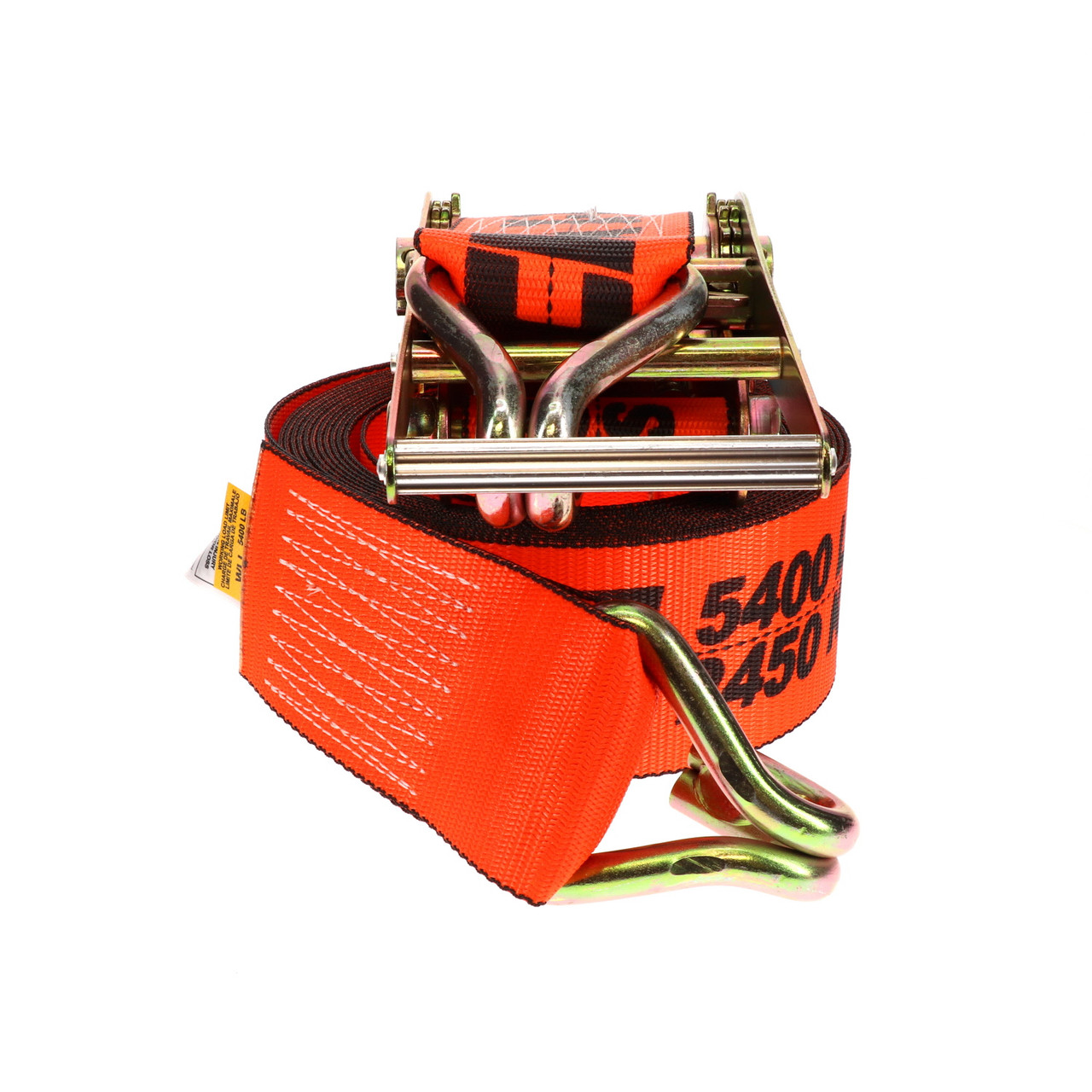 4″ x 27’ Heavy-Duty Ratchet Strap w/J-Hooks & X-Treme Webbing