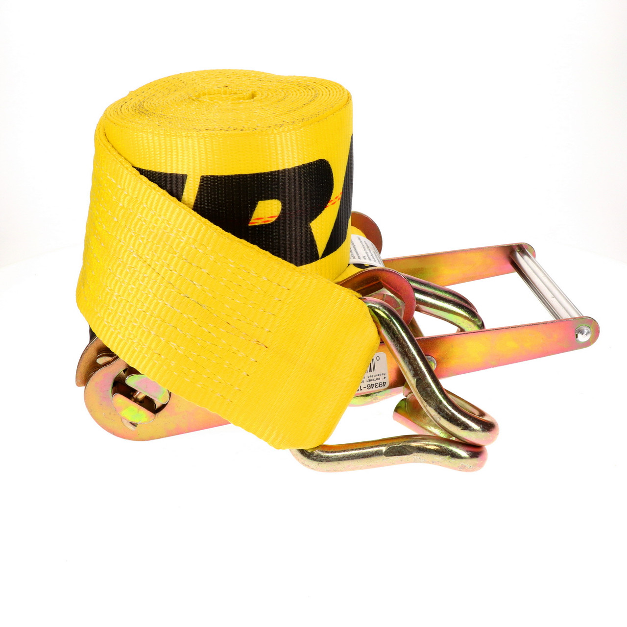 4″ x 27’ Heavy-Duty Ratchet Strap w/J-Hooks