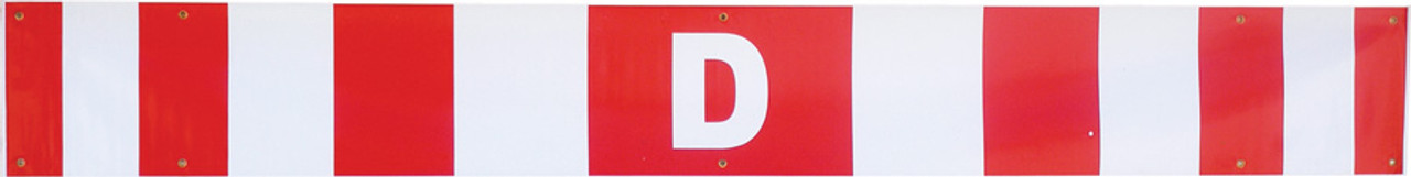 12″ x 96″ Canadian “D” Reflective Safety Banner