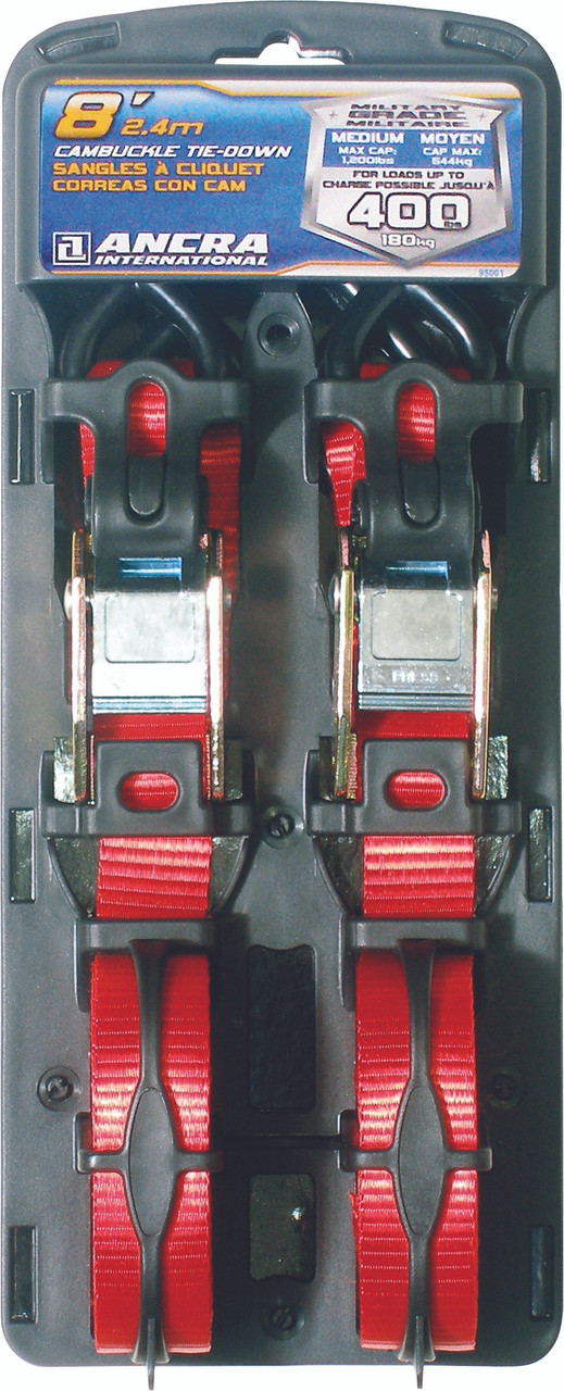 Cam Buckle Tie-Down 2 Pack