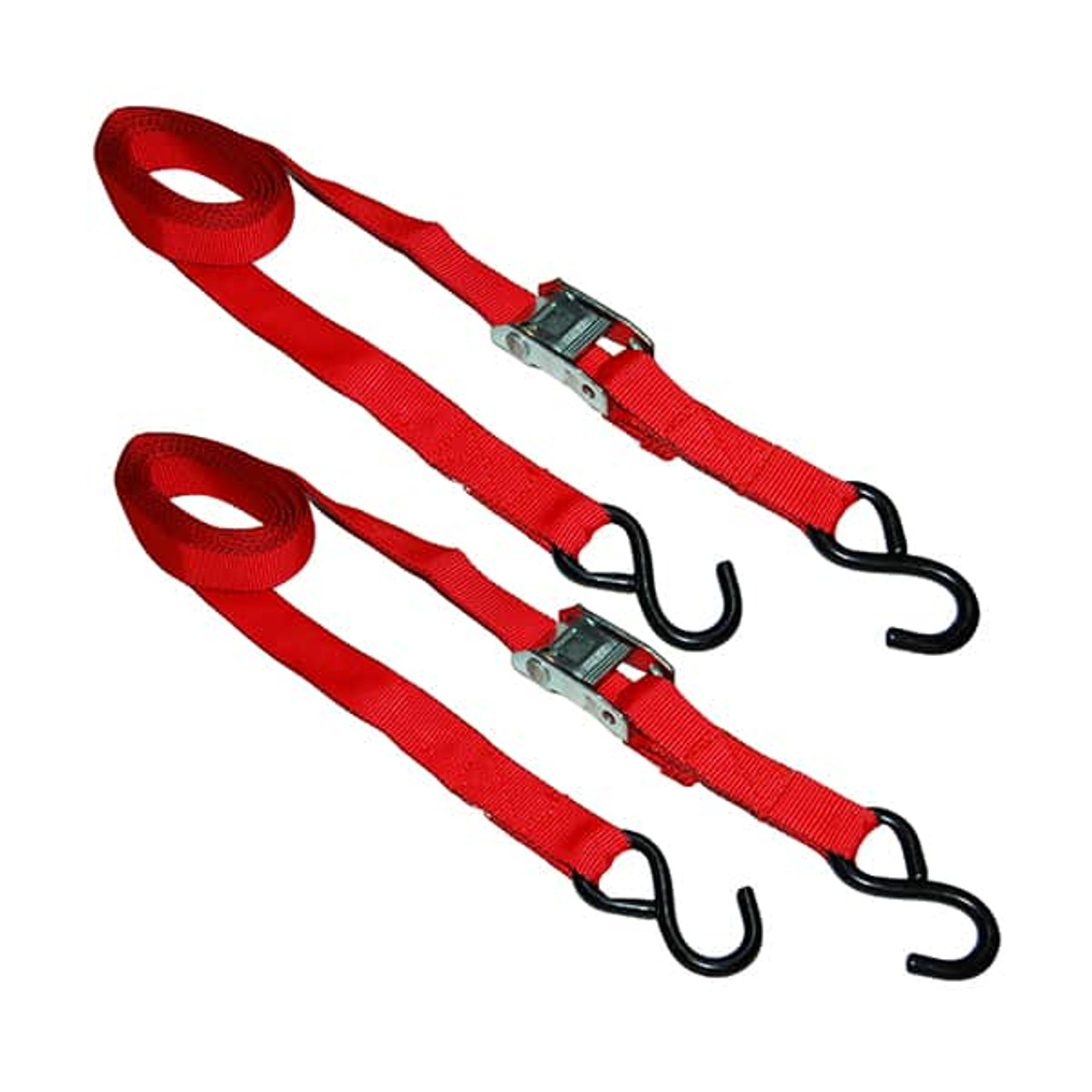 1” x 6’ Red Cam Buckle Tie-Down, Bulk Bin