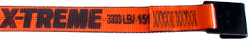 2″ x 18” X-Treme Fixed End Strap w/Flat Hook and Buckle