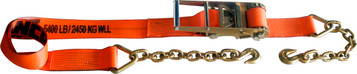 4″ x 30’ Heavy-Duty Ratchet Strap w/Flat Hooks & X-Treme Webbing