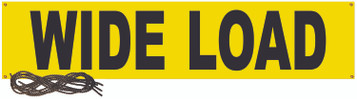 18″ x 84″ Wide/Oversize Load Banner w/Sewn-In Ropes
