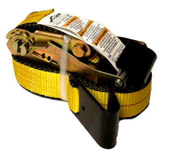 2" x 27’ Medium Wide Handle Ratchet Strap w/Flat Hooks, Bulk Bin