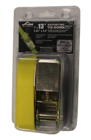 1” x 13’ Endless Ratchet Tie-Down, Clamshell
