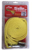 2” x 15’ Single Pack Tow Strap w/Hooks
