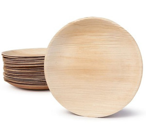 Areca Palm Leaf 9 Inch Round Plates