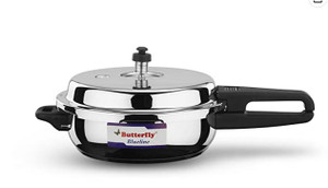Butterfly  Stainless Steel Indian Pressure Cooker Rice Cooker -  4.5L Capacity 