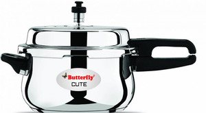 Butterfly  Stainless Steel Indian Pressure Cooker Rice Cooker - Cute 3L  Capacity