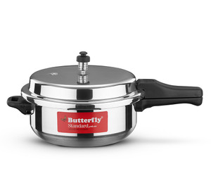 Butterfly Aluminium Indian Pressure Cooker Rice Cooker - 12L Capacity 