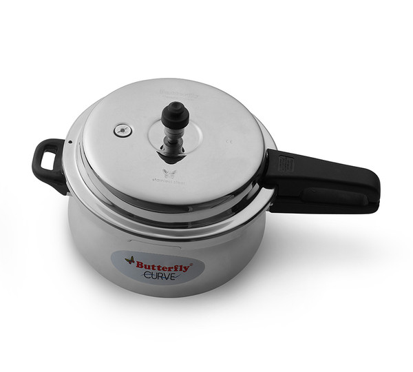 Butterfly  Stainless Steel Indian  Pressure Cooker Rice Cooker - Cute 5.5L  Capacity