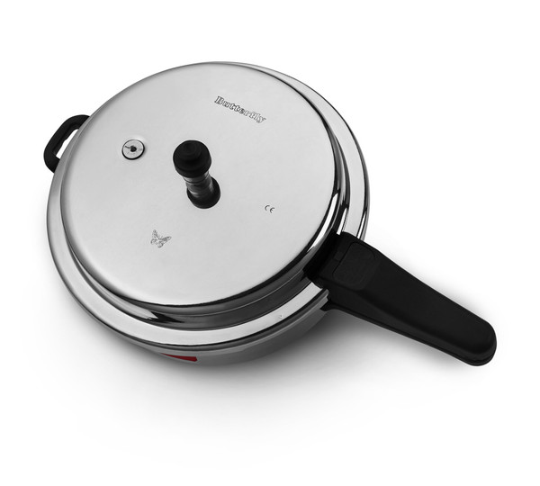 Butterfly Aluminium Indian Pressure Cooker Rice Cooker - 12L Capacity 