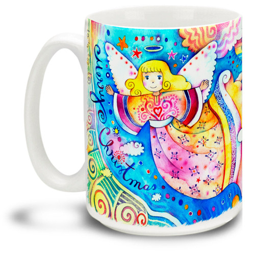 Christmas Traditions Colorful Angel -  15oz Mug