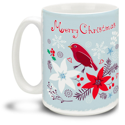 Christmas Traditions Retro Cardinal - 15oz Mug