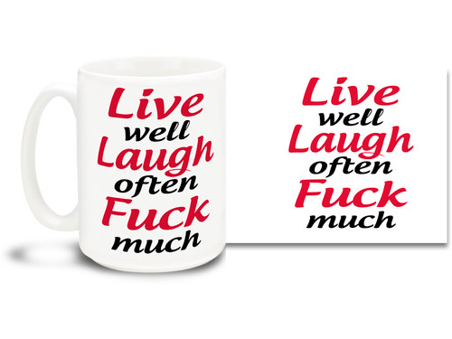 Follow these words to live by & drink your favorite beverage from this awesome coffee mug! 15oz skulls coffee mug is durable, dishwasher and microwave safe.