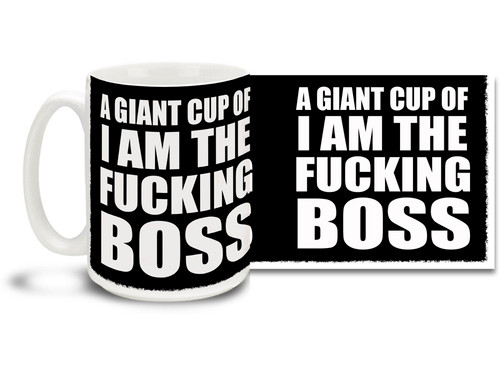 No respect? Let everyone know who is in charge with this commanding coffee mug! 15oz skulls coffee mug is durable, dishwasher and microwave safe.