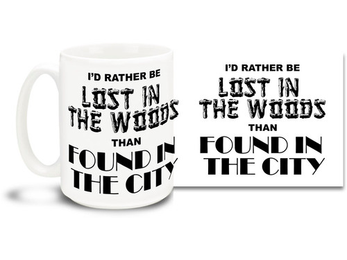 Let everyone know how you feel about the big city with this awesome coffee mug!  15oz coffee mug is durable, dishwasher and microwave safe.