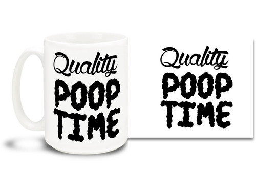 There's no time like quality time! Say it with this awesome coffee mug!
15oz coffee mug is durable, dishwasher and microwave safe.