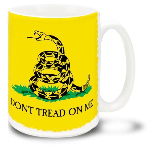 Basic Yellow Gadsden Flag Don't Tread On Me - 15oz. Mug