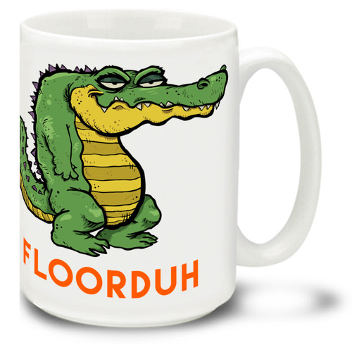 Floorduh sure is a special place, a real showcase of characters and sights to see! If you can't remember being here, you probably did things right. Still, you need a souvenir that really captures the essence of the friendly local culture. If you find you still have some of the culture on you, there are medications for that. This colorful, durable, dishwasher and microwave safe Florida / Floorduh mug is sure to be a favorite! Except maybe with the tourism board.