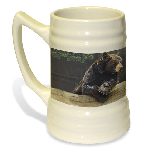 Loggin' On Black Bear - 22oz. Stein