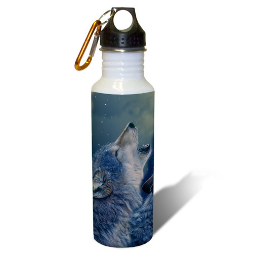 Ascending Song Gray Wolf - 22oz. Stainless Steel Water Bottle