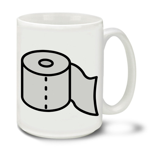 In these uncertain times one thing is for sure, Americans are tough and resilient! Find a little humor and bash the corona virus COVID-19 bug with this durable, dishwasher and microwave safe 15-ounce funny toilet paper endless supply themed ceramic coffee mug with comfortable 4-finger handle. #coronavirus #toiletpaper