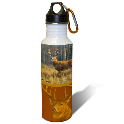 Prime Time Whitetail Deer - 22oz. Stainless Steel Water Bottle