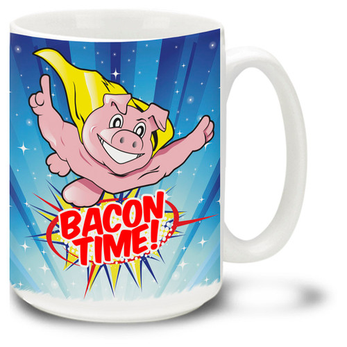 Bacon Mug: Bacon Time - 15oz. Mug