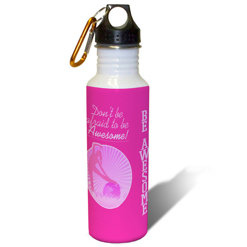 Be Awesome Fitness Motivation - 22oz. Stainless Steel Water Bottle