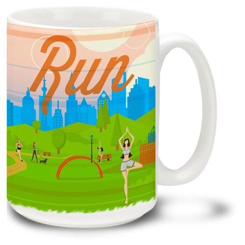 Run Motivation Running Exercise - 15oz. Mug