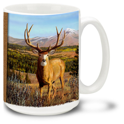 The beautiful Mule Deer Buck roaming the wilderness.