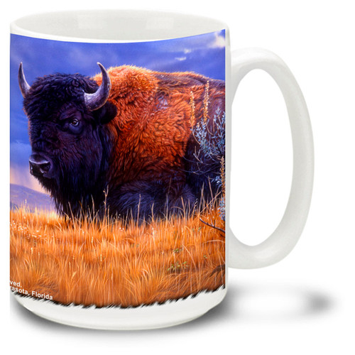 Mighty Buffalo on the beautiful plains.