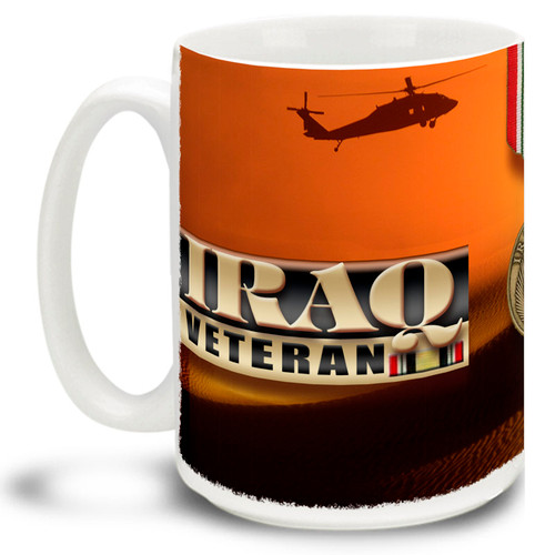 Iraq Campaign Army Veteran Medal - 15oz. Mug