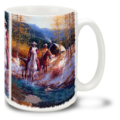 Morning in New Mexico Cowboys - 15oz Mug