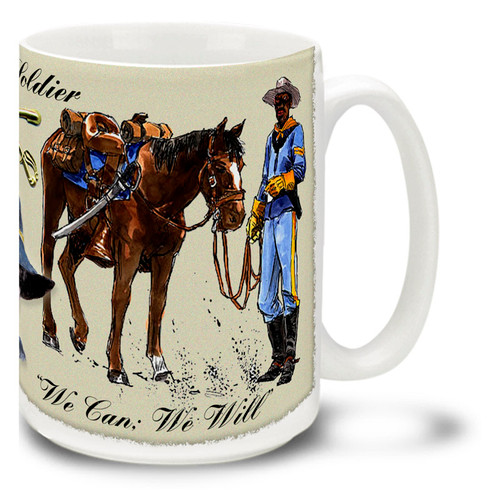Buffalo Soldiers We Can We Will - 15oz Mug