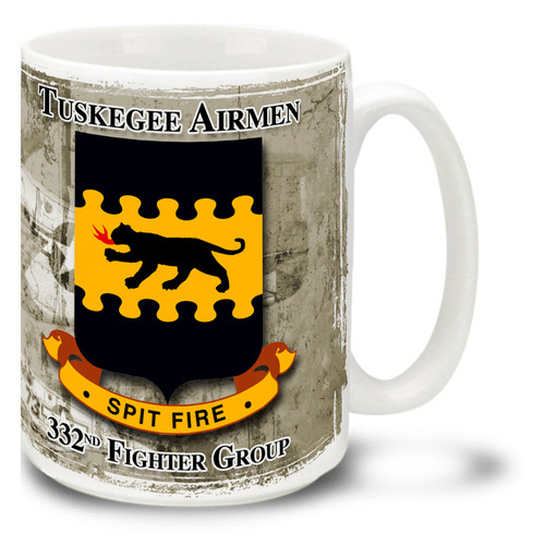 Tuskegee Airmen 332nd FG Spitfire Patch - 15oz Mug