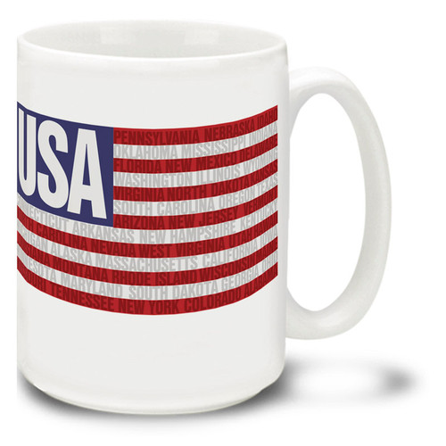 America's States United States Flag  - 15oz Mug