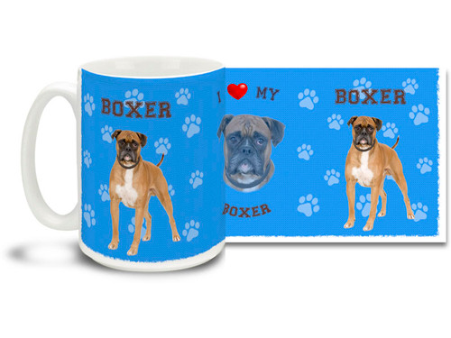 Love your Boxer? You'll love this Boxer Coffee mug! Boxer mug is dishwasher and microwave safe.