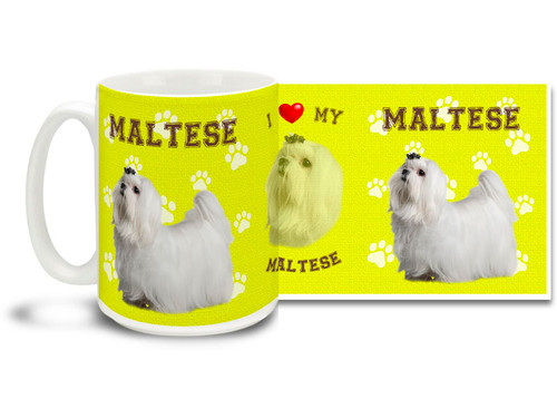 Love your Maltese? You'll love this Maltese Coffee mug! Maltese mug is dishwasher and microwave safe.