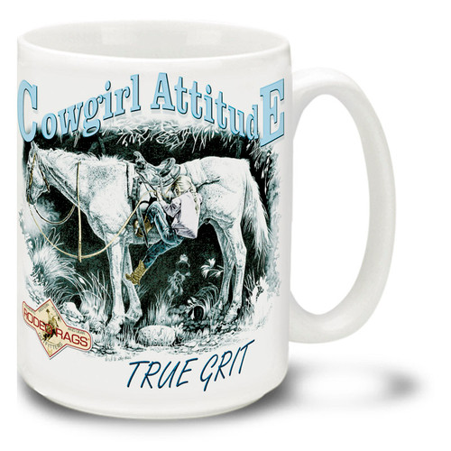 It's the simple things that matter, a great horse and long ride! Get out on the range with this Cowgirl Attitude coffee Mug. Cowgirl Attitude Mug is durable, dishwasher and microwave safe.