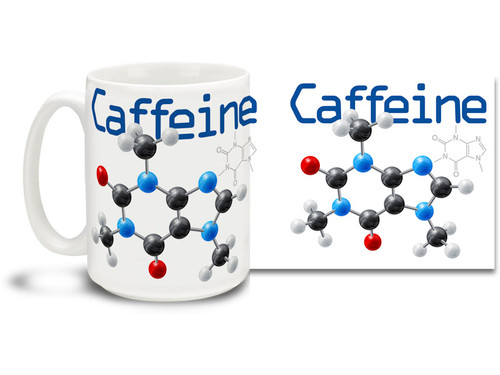 Get right to the heart of the matter with a caffeine molecule coffee mug! Caffeine molecule coffee mug is dishwasher and microwave safe and sure to be a favorite!