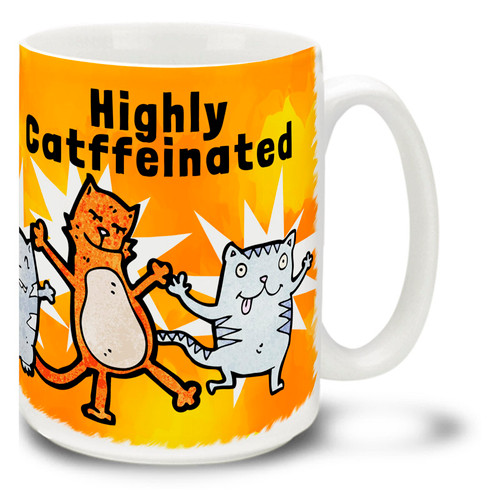Highly Catffeinated - 15oz. Mug