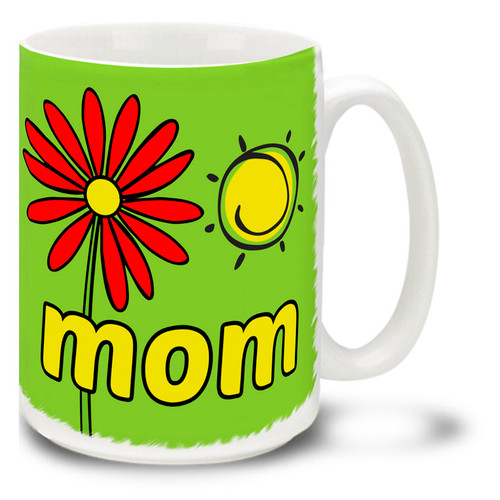 Easy Spring Day Mom Green - 15oz Mug