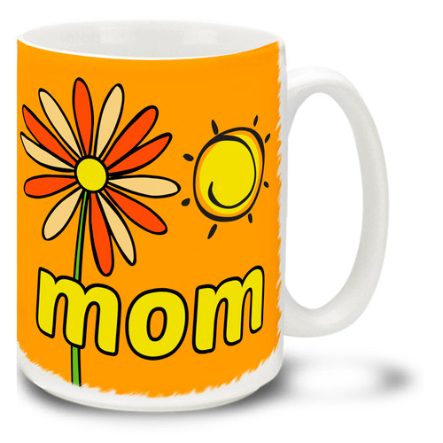 Easy Spring Day Mom Orange - 15oz Mug