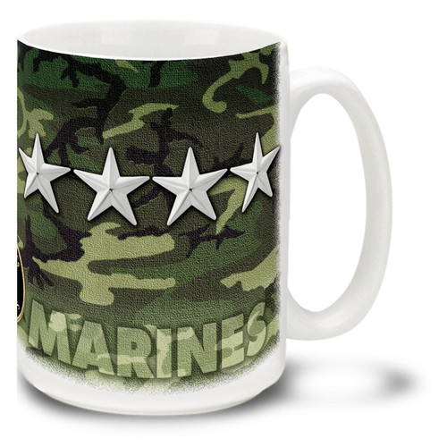 U.S. Marine Corps Officer Ranks - 15 oz. Mug