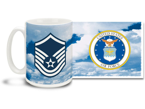 U.S.A.F. Enlisted Ranks mug - Choose Your Rank on a Daring Sky Background! This United States Air Force mug features your rank insignia on a vivid sky background. Cuppa's U.S.A.F. Rank Mug is dishwasher and microwave safe and features approved USAF Emblem. Your U.S. Air Force rank mug is sure to be a coffee break favorite! U.S.A.F. Enlisted Ranks mug - Choose Your Rank on a Daring Sky Background! This United States Air Force mug features your rank insignia on a vivid sky background. Cuppa's U.S.A.F. Rank Mug is dishwasher and microwave safe and features approved USAF Emblem. Your U.S. Air Force rank mug is sure to be a coffee break favorite!