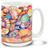 Lovely watercolor sea shells bring the bright and vivid beach to your favorite cup of coffee! 15oz Beach Coffee Mug is dishwasher and microwave safe.